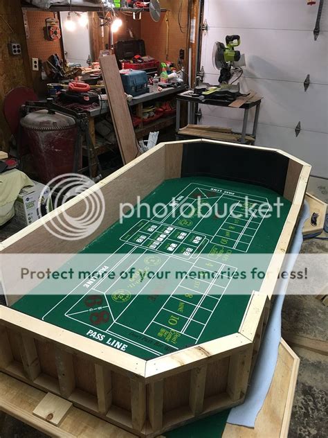 craps throwing station|craps table building plans.